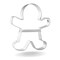 CookieCutter.com Large Gingerbread Man Cookie Cutter 5.5 in with Sturdy Brace, Made in the USA
